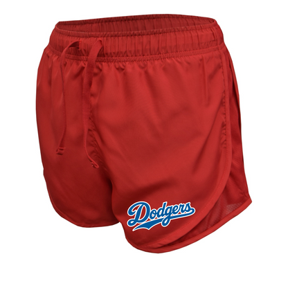 Womens Red Running Shorts, Leander Dodgers Shorts