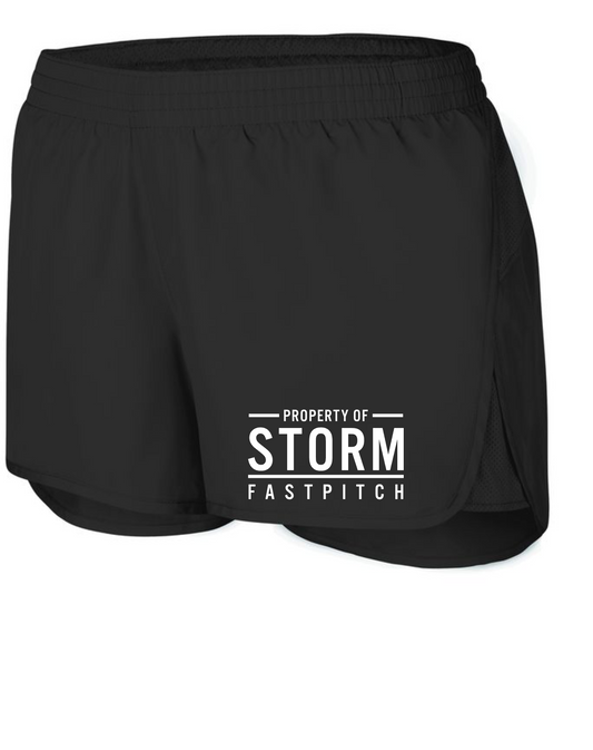 Storm Softball Womens Shorts, Storm Shorts, Ladies Storm Softball Running Shorts