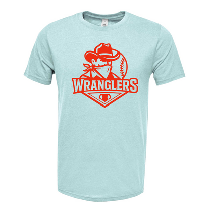 Light Blue Wranglers Baseball Performance Tee
