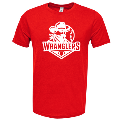 Red Wranglers Baseball Performance Tee