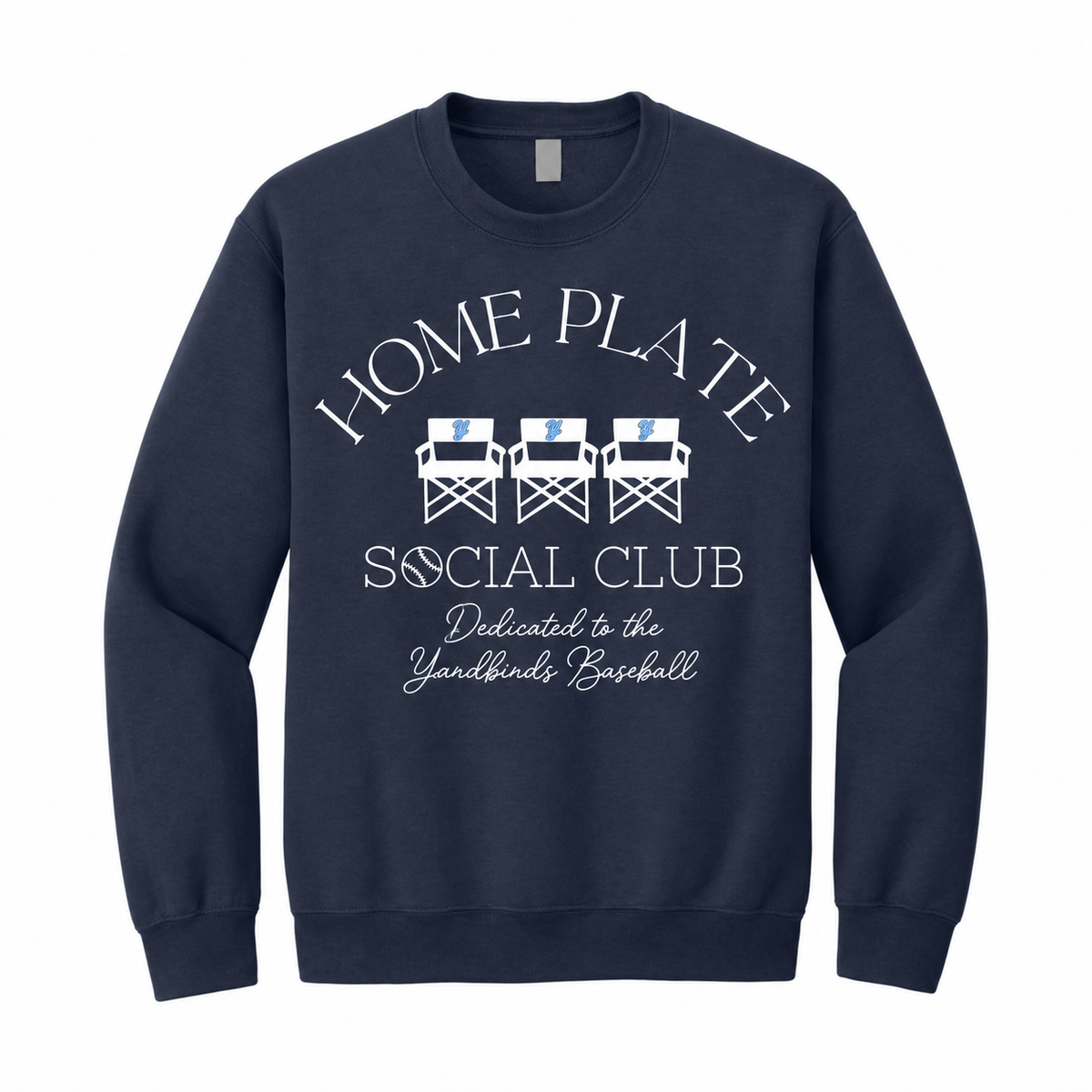 Yardbirds Home Plate Social Club Crewneck front individual product view