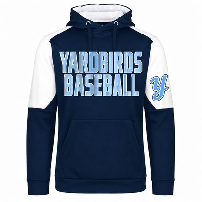 Yardbirds Pinstripe Performance Fleece Hoodie front individual product view