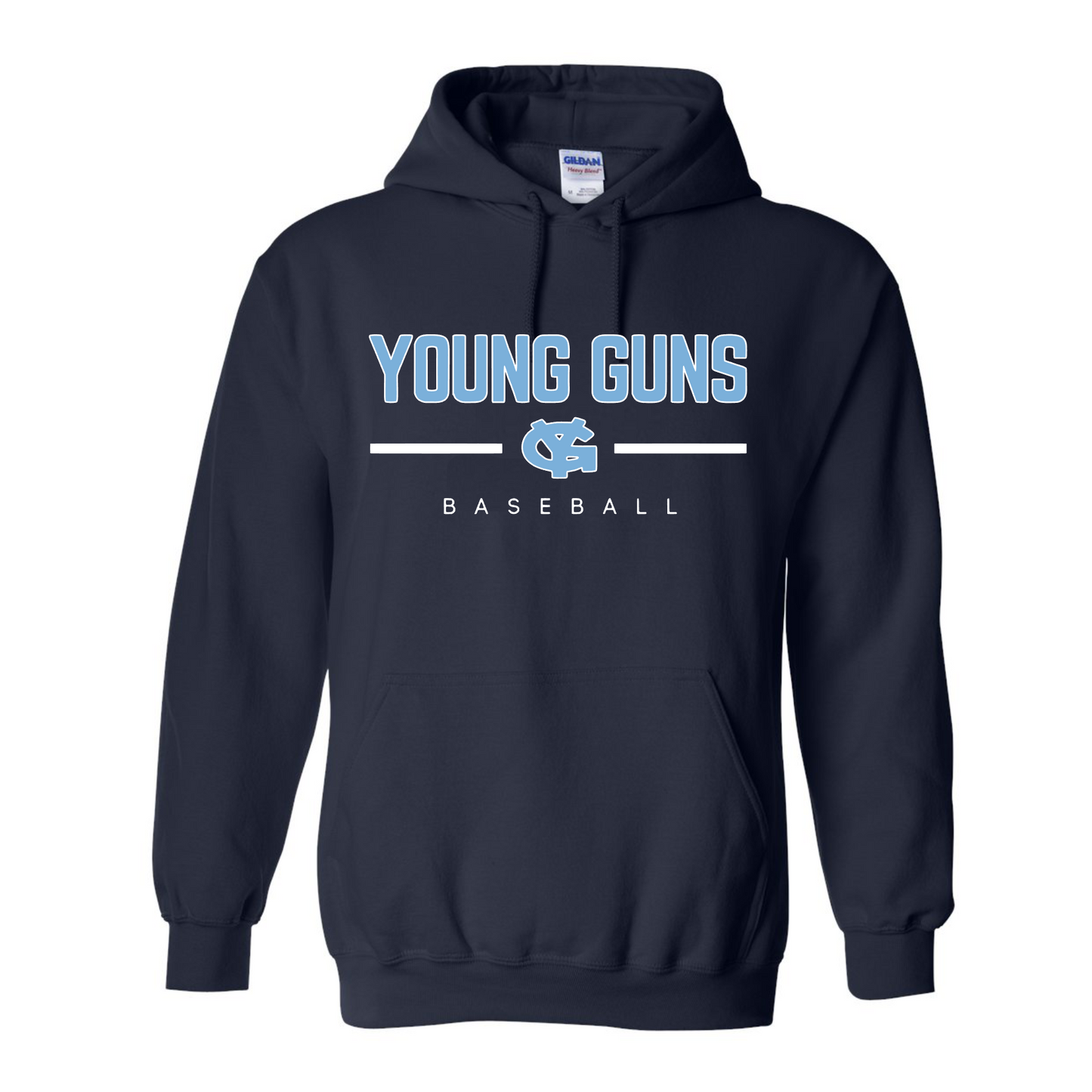 Young Guns Baseball Tshirt, Navy Young Guns Shirt, Young Guns Tee