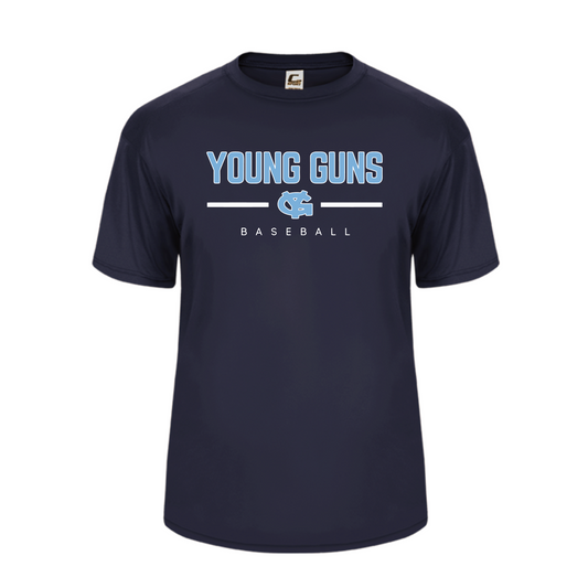 Young Guns Baseball Tshirt, Navy Young Guns Shirt, Young Guns Tee