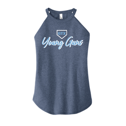 Young Guns Rocker White Tank Top, Women's Rocker Tank, Young Guns Baseball Tank Top, District Tank