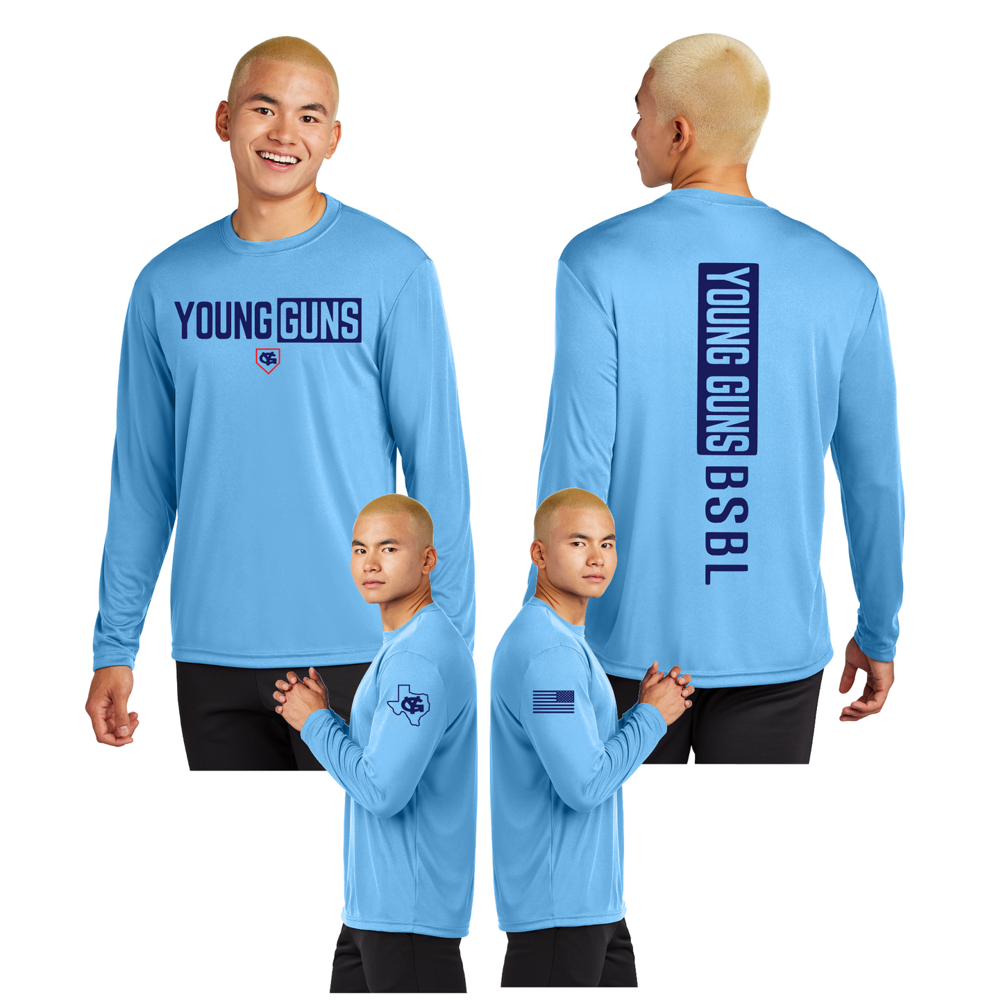 Short Sleeve Young Guns BSBL Tee, Young Guns Baseball Spirit Wear, Young Guns Shirt