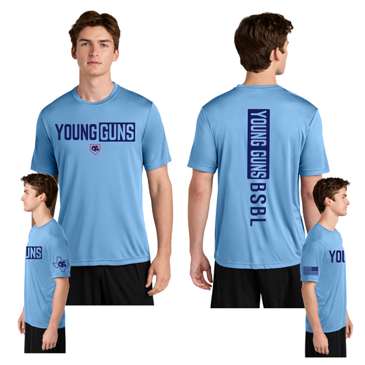 Short Sleeve Young Guns BSBL Tee, Young Guns Baseball Spirit Wear, Young Guns Shirt