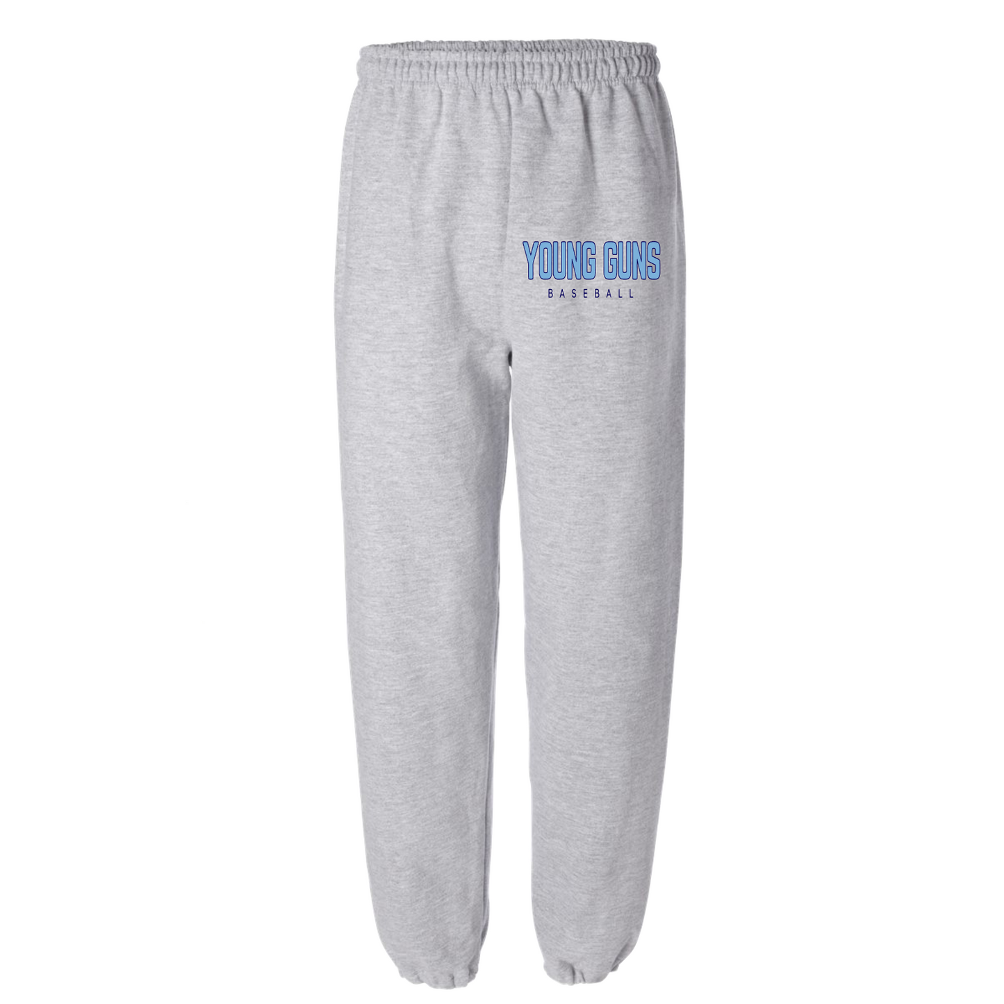 Young Guns Baseball Navy Cotton Sweatpants, Young Guns Baseball Pants, YG Sweatpants