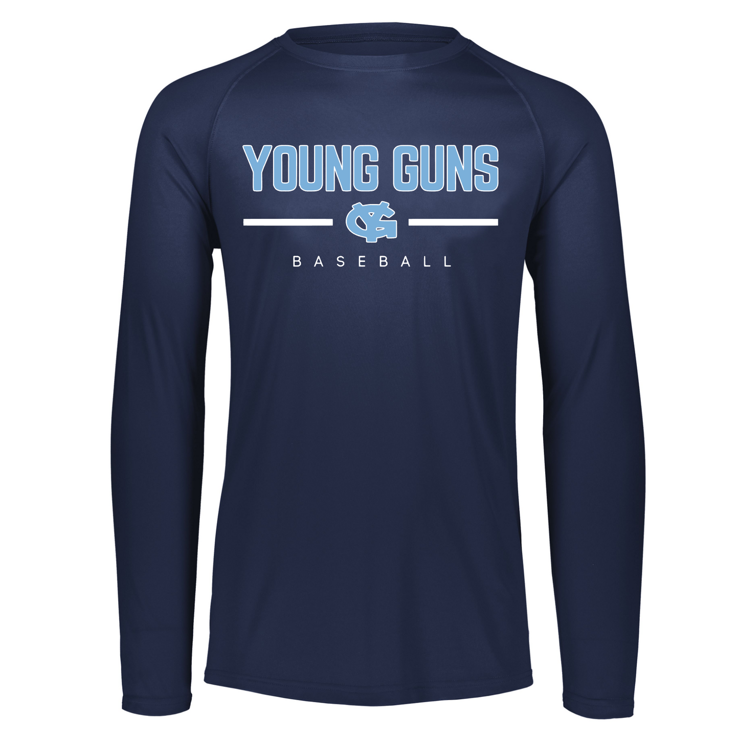 Young Guns Baseball Tshirt, Navy Young Guns Shirt, Young Guns Tee