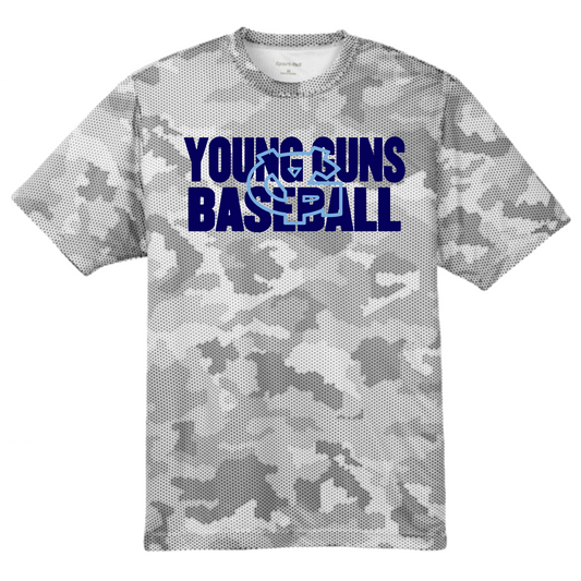 Young Guns Camo Hex Tee, YG Baseball Tshirt, Young Guns Camo Shirt