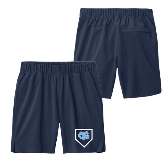 Navy Young Guns Pocket Shorts, Young Guns Baseball Shorts, Mens Young Guns Baseball Running Shorts